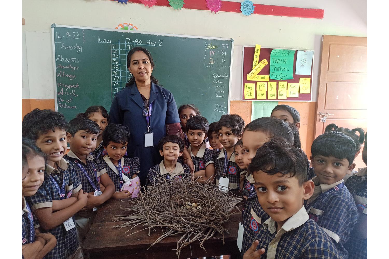 Smiles and steps of our KG stars.